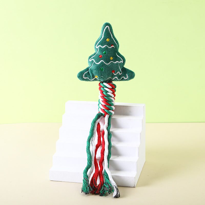Christmas Plush Rope Dog Toy