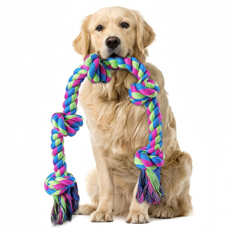 Cotton Rope Five-Knot Dog Toy