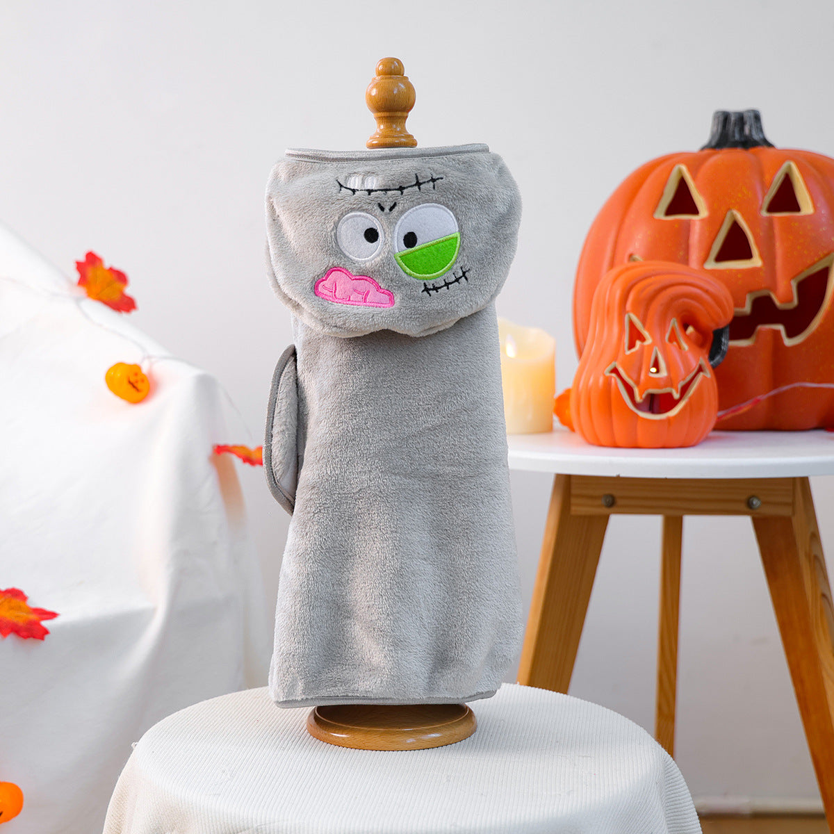 Pet Halloween Costume Robe | Ghost, Pumpkin & Zombie Dog & Cat Sleepwear