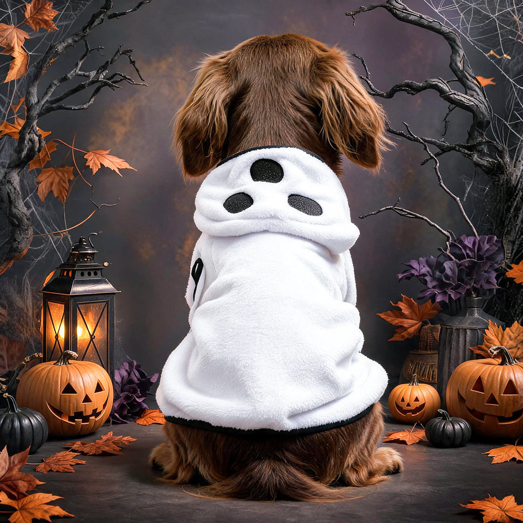 Pet Halloween Costume Robe | Ghost, Pumpkin & Zombie Dog & Cat Sleepwear