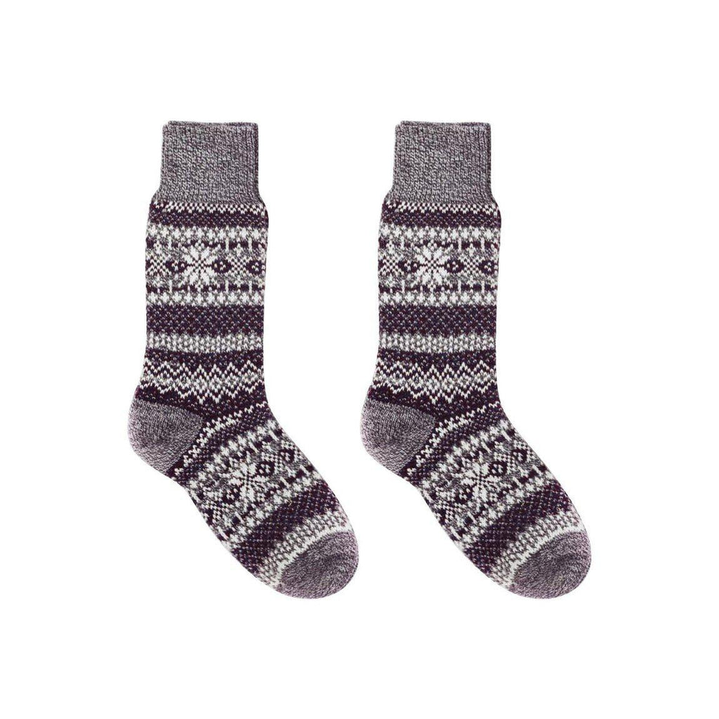 Nordic Wools COZY™ Asenka merino wool socks in Violet - soft unisex hiking socks