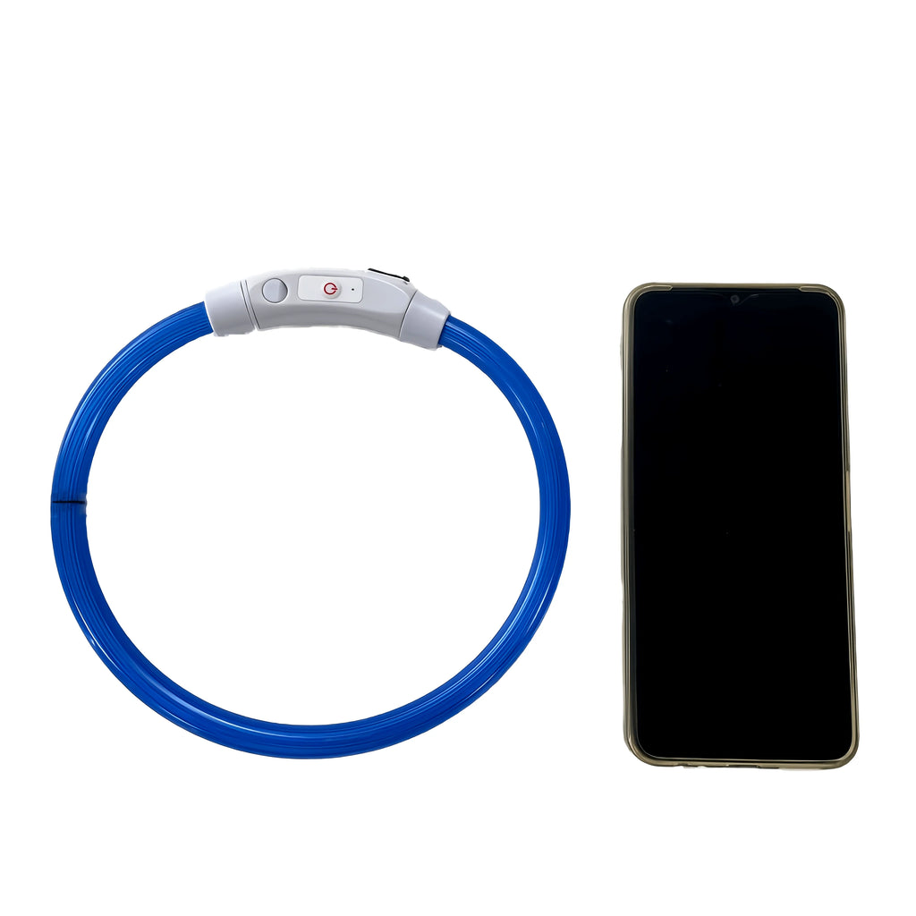 USB Rechargeable LED Light-Up Dog Collar – Night Safety Collar