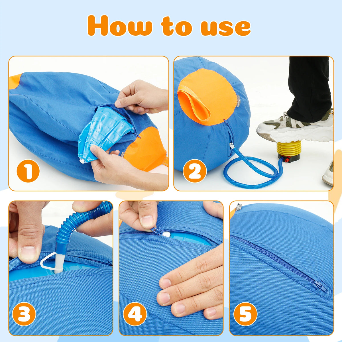 Herding Ball for Dogs — Inflatable Interactive Toy with Handle (45, 55 & 65cm)
