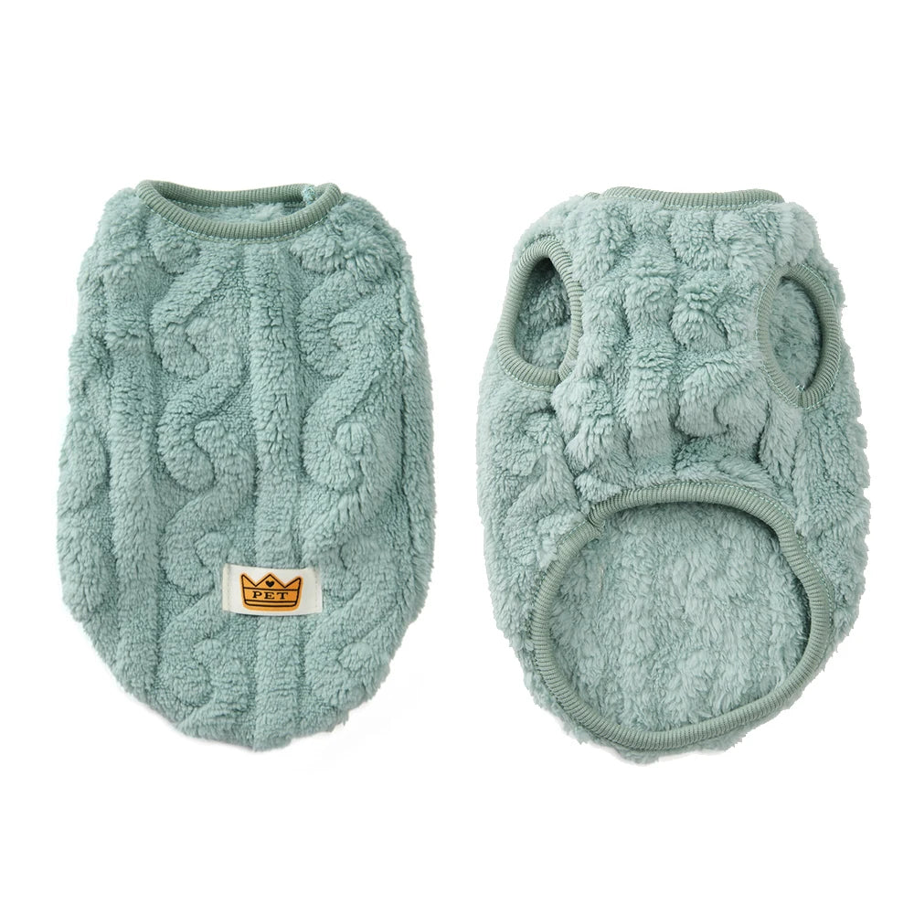 Fleece Sweater for Cats & Small Dogs – Warm Autumn Winter Pet Pullover