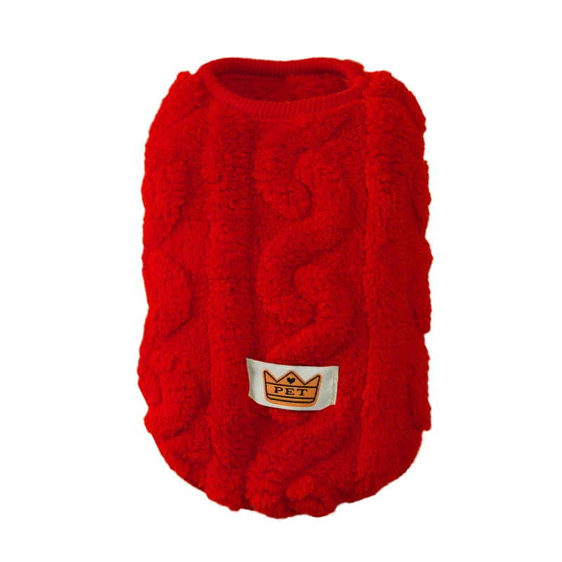 Fleece Sweater for Cats & Small Dogs – Warm Autumn Winter Pet Pullover