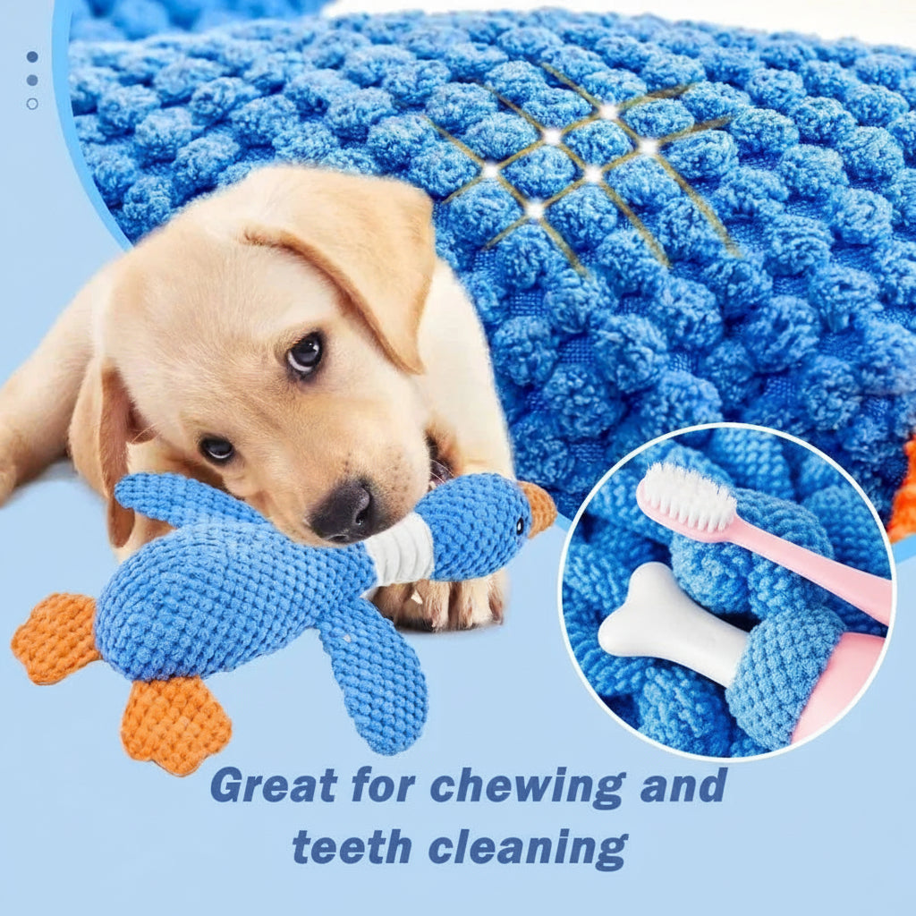 Squeaky Goose Plush Dog Toy – Crinkle & Squeak for Dogs