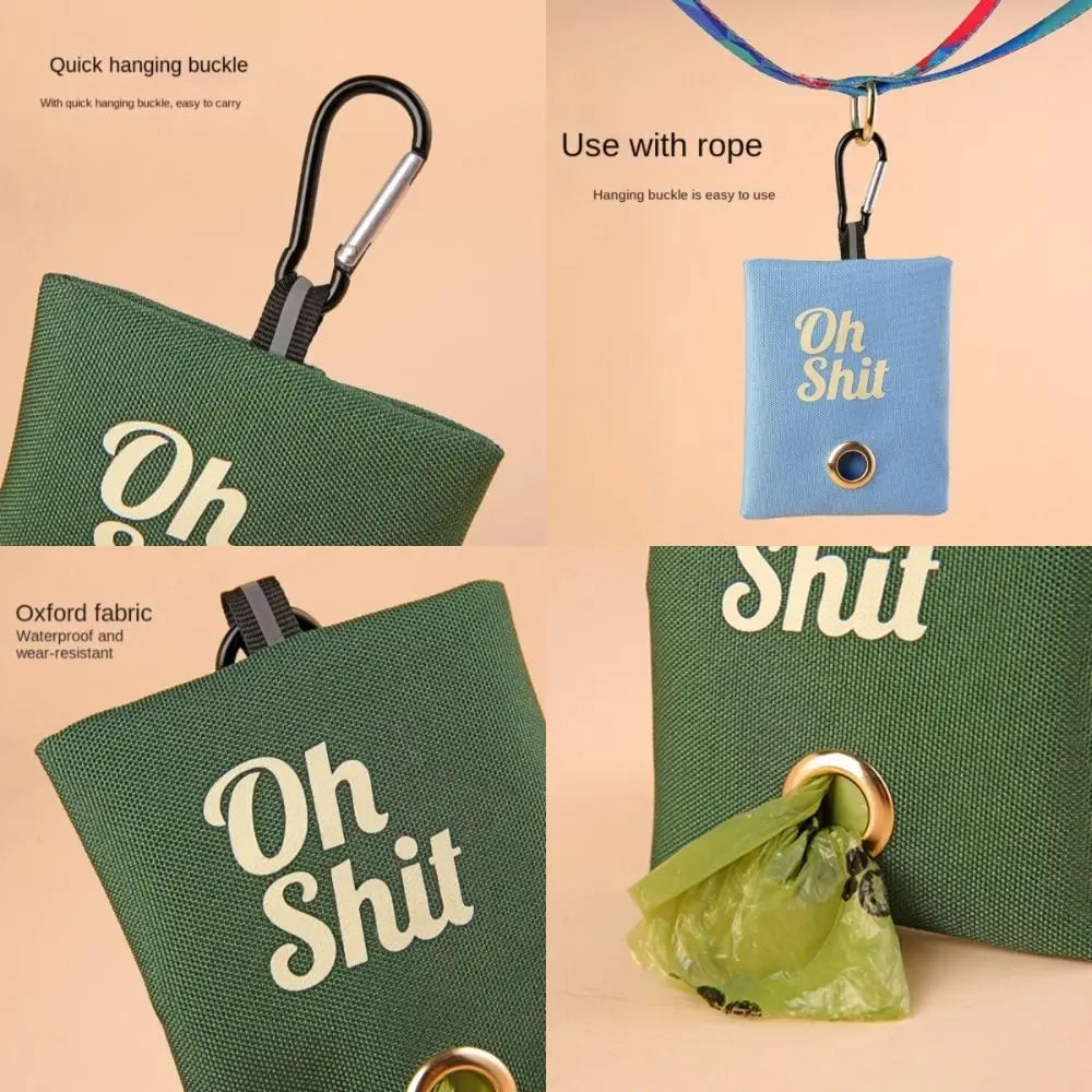 Canvas Poop Bag Organizer with Buckle