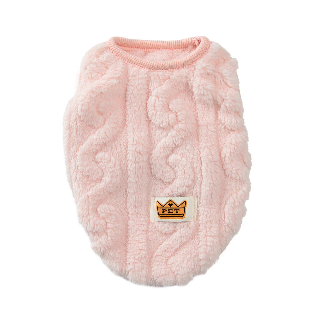 Fleece Sweater for Cats & Small Dogs – Warm Autumn Winter Pet Pullover