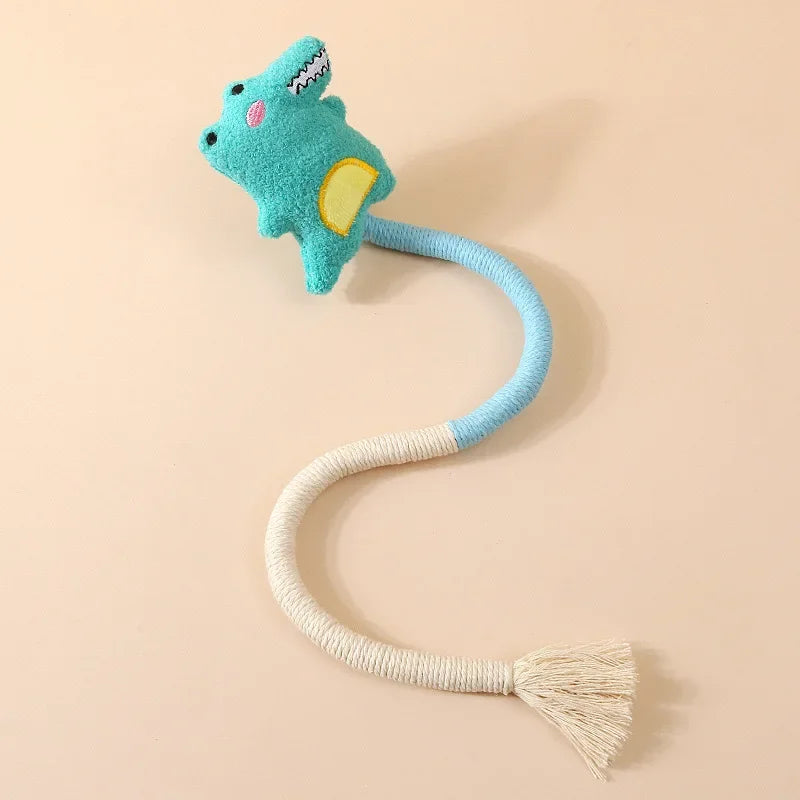 Novelty Plush Cat Toys – Crocodile, Cheese, Cloud & Carrot Designs