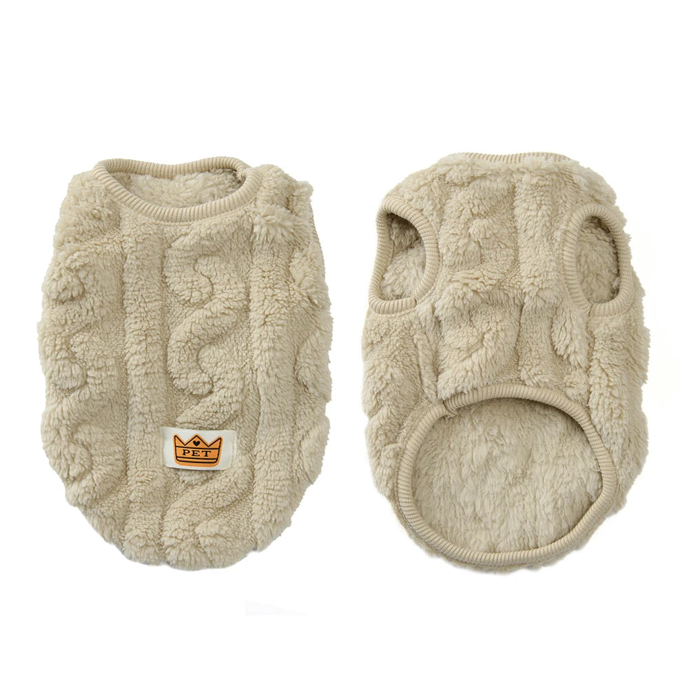 Fleece Sweater for Cats & Small Dogs – Warm Autumn Winter Pet Pullover