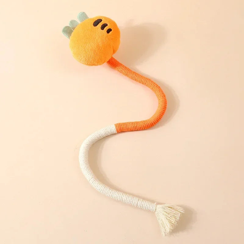 Novelty Plush Cat Toys – Crocodile, Cheese, Cloud & Carrot Designs