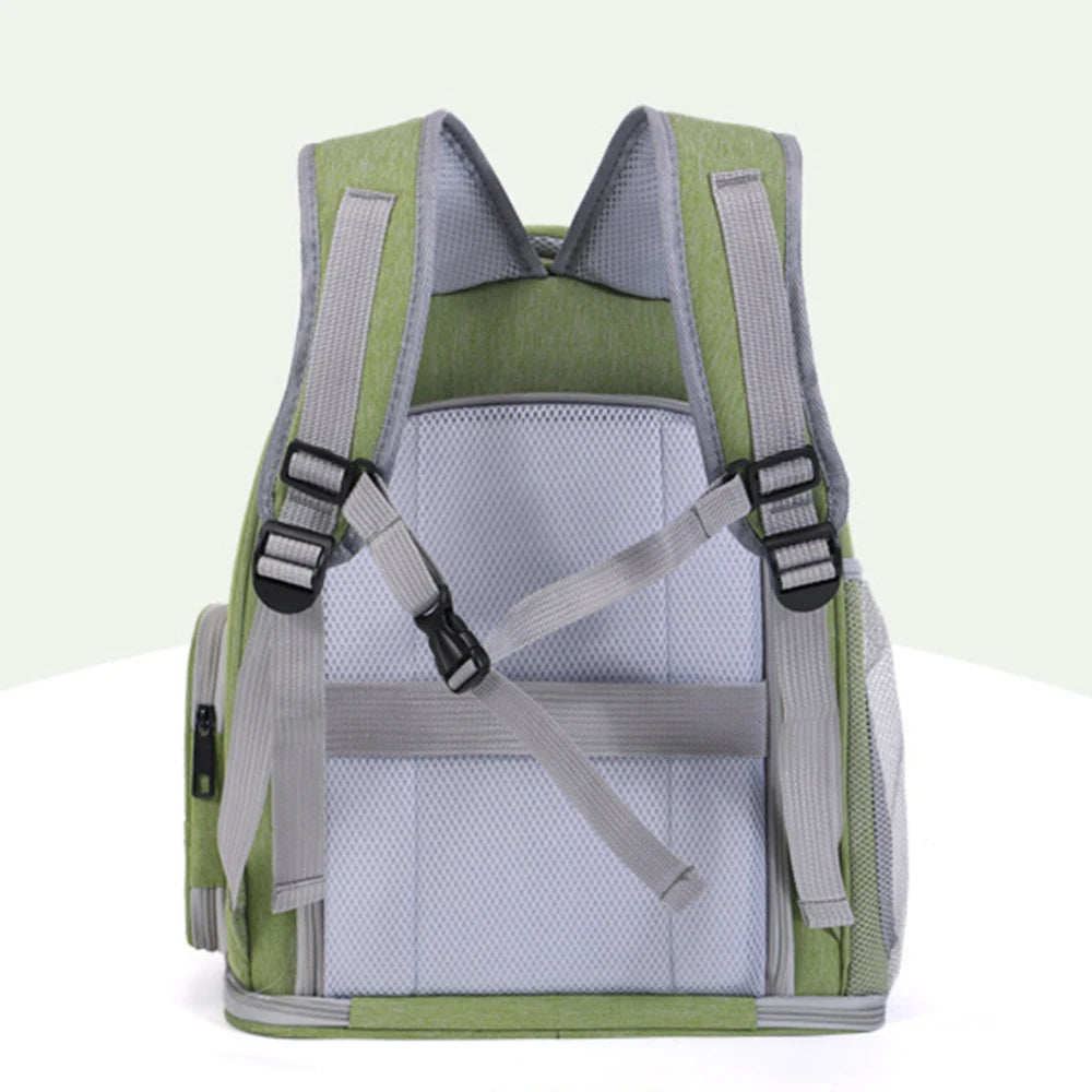 Expandable Pet Carrier Backpack — Breathable Travel Bag for Cats & Small Dogs