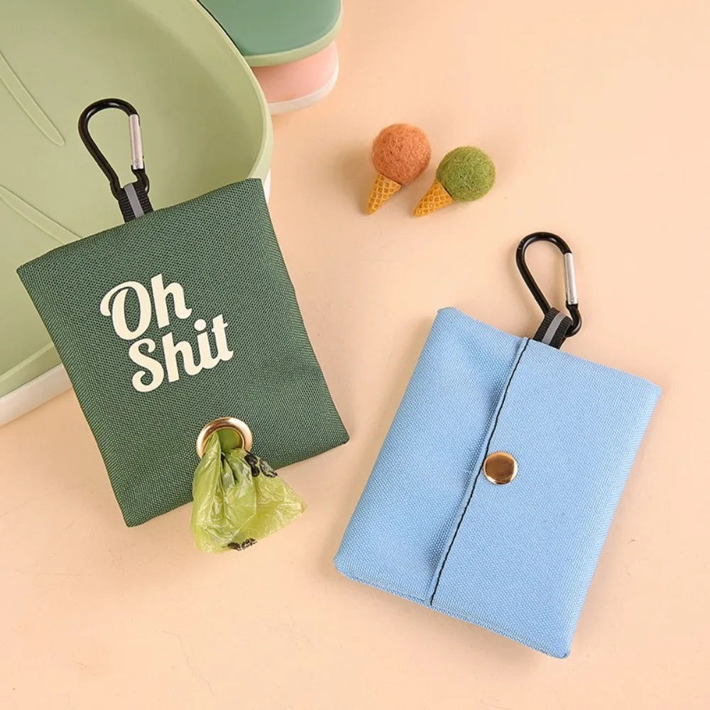 Canvas Poop Bag Organizer with Buckle
