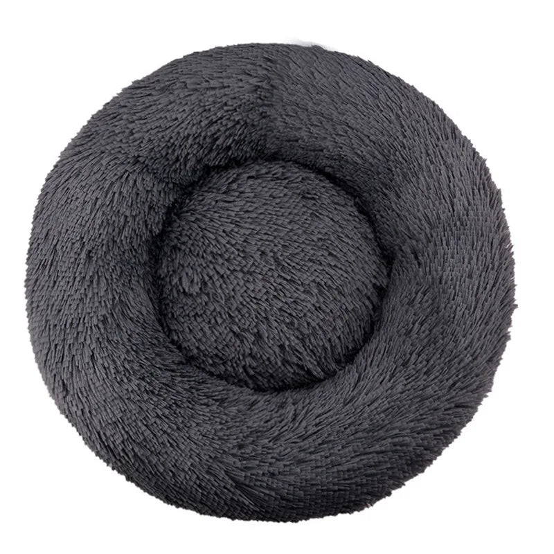 Fluffy Round Donut Pet Bed