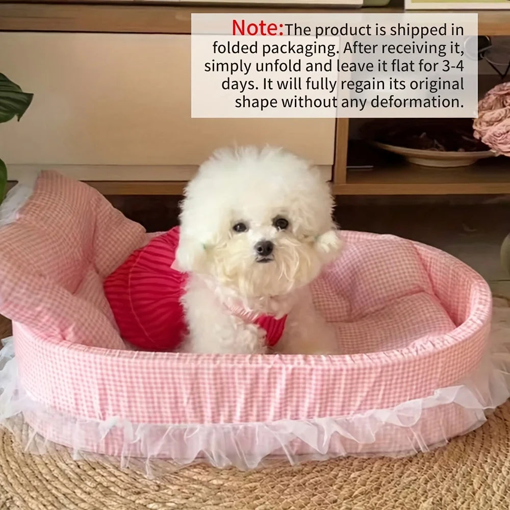 Princess Lace Pet Bed for Cats & Small Dogs