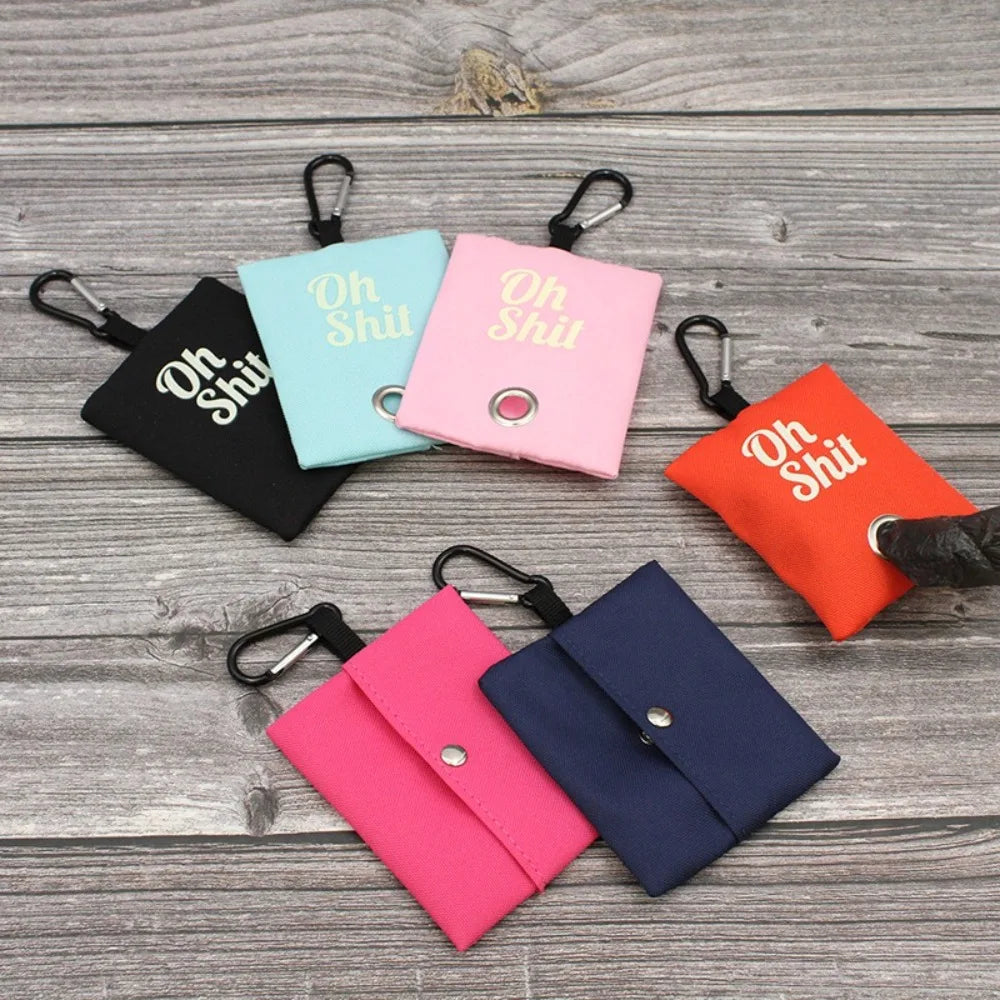 Canvas Poop Bag Organizer with Buckle