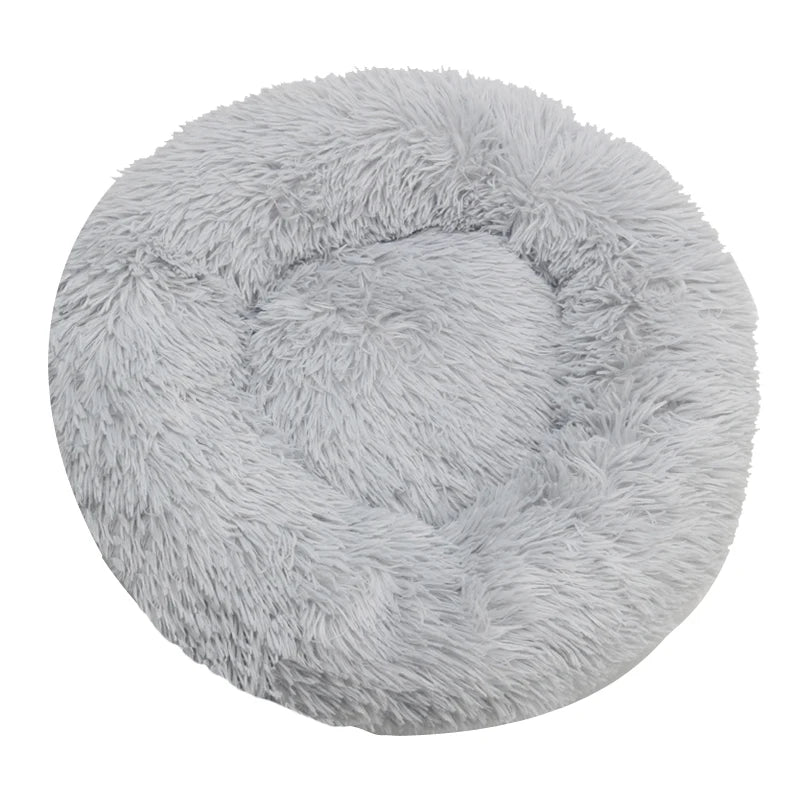 Fluffy Round Donut Pet Bed