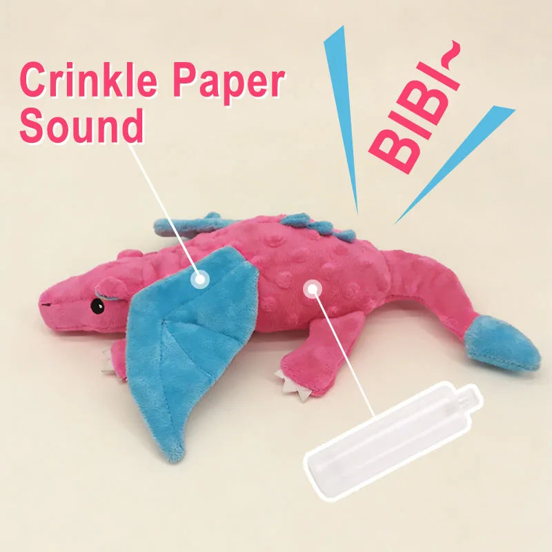 Roaring Wyvern Plush Dog Toy